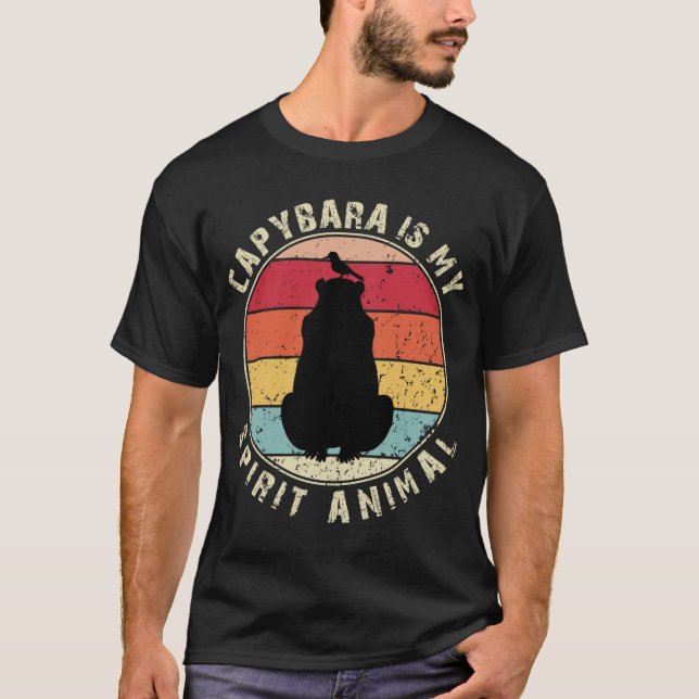 Camiseta Capybara É O Meu Animal Espirituoso (Frente)