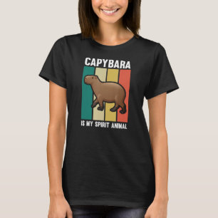 Camiseta Capybara É O Meu Espírito Rodado Animal Zoolo Anim