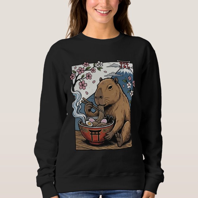 Camiseta Capybara Eating Ramen (Frente)