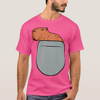 Camiseta Capybara Em Seu Bolso Capybara