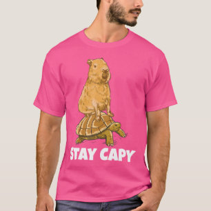 Camiseta Capybara Em Tartaruga, Fique Capaz