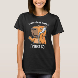 Camiseta Capybara Está Ligando