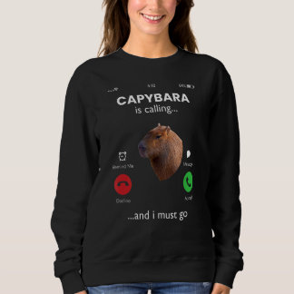 Camiseta Capybara Está Ligando E Preciso Ir Para Capybara