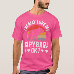 Camiseta Capybara Eu Amo Minha Capybara Ok