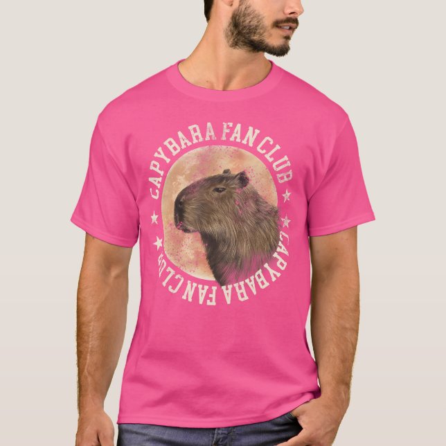 Camiseta Capybara Fan Club Funny Capybara (Frente)