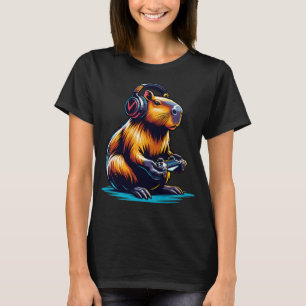 Camiseta Capybara Funny Capybara Rodent & Videos games Love
