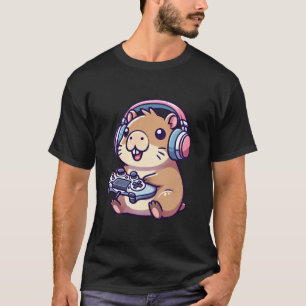 Camiseta Capybara Funny Video games Jogos