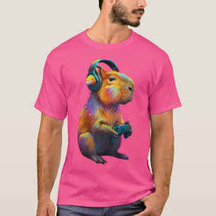 Camiseta Capybara Funny Videos games Capybara