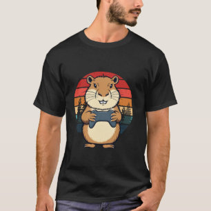 Camiseta Capybara Funny Videos games de Retrô para Crianças