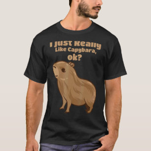 Camiseta Capybara Giant Rodent Eu Gosto Muito De Capybaras