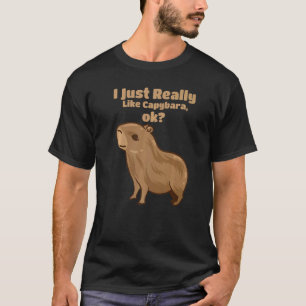 Camiseta Capybara Giant Rodent Eu Gosto Muito De Capybaras