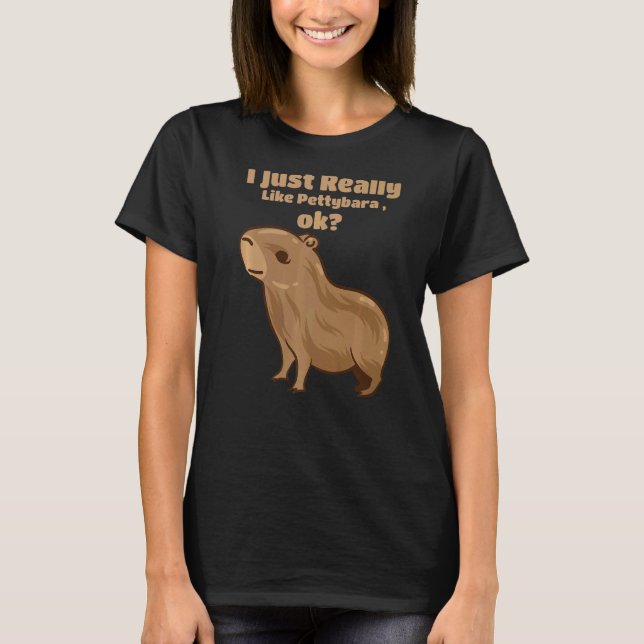 Camiseta Capybara Giant Rodent Para Happybara (Frente)