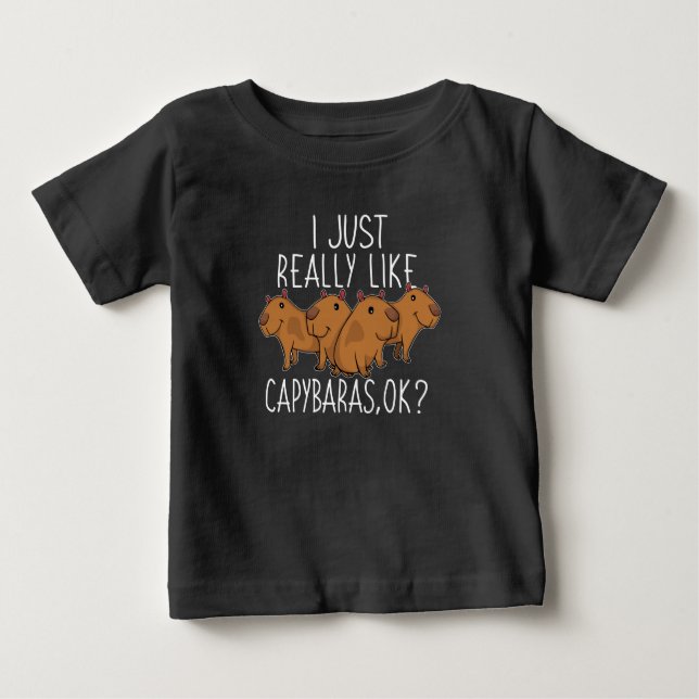 Camiseta Capybara Gift Kids Women Cute Capybara (Frente)