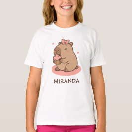 Camiseta Capybara Girls Personalised Cute Funny