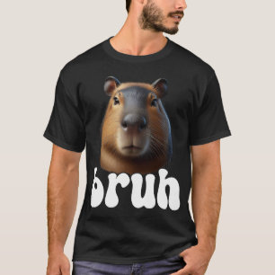 Camiseta Capybara Graphic Bruh Meme