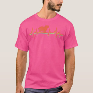 Camiseta Capybara Heartbeat Vintage