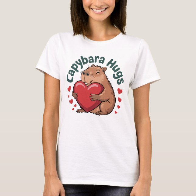 Camiseta Capybara Hugs (Frente)