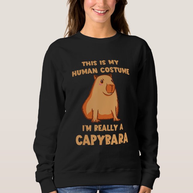 Camiseta Capybara Human Costume Rodent Animal Capybara Love (Frente)