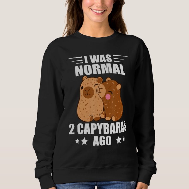 Camiseta Capybara I Was Normal Rodent Animal Capybara (Frente)