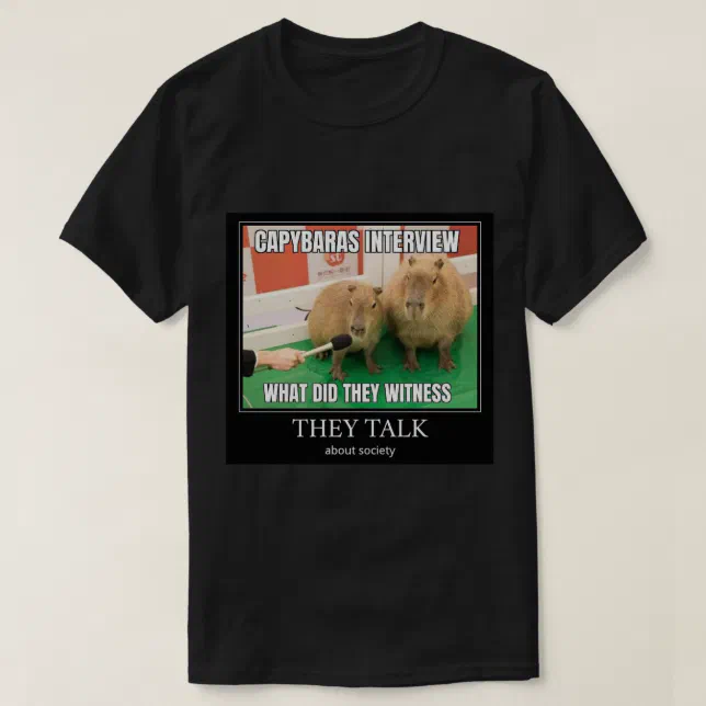 Camiseta Capybara interview meme Sticker