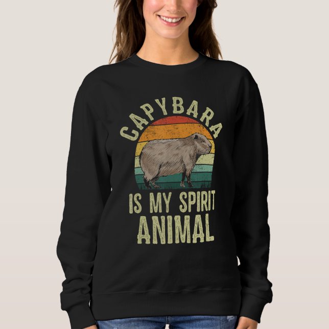 Camiseta Capybara Is My Spirit Animal Cute Capybara Pet Own (Frente)