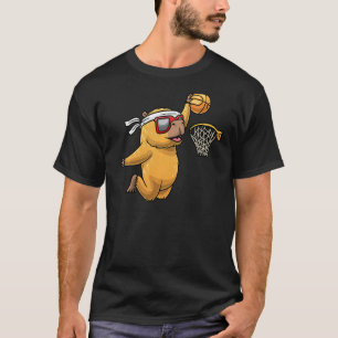 Camiseta Capybara Jogando Basquete Esportes Rodríguos Antes