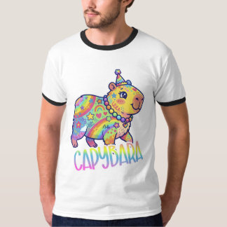 Camiseta Capybara Kid Core Colorful Art Y2Ktype