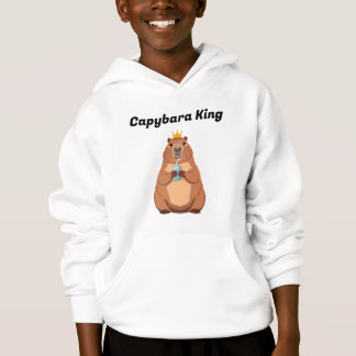 Camiseta Capybara King Kids Sweatshirt – Cute Animal Hoodie