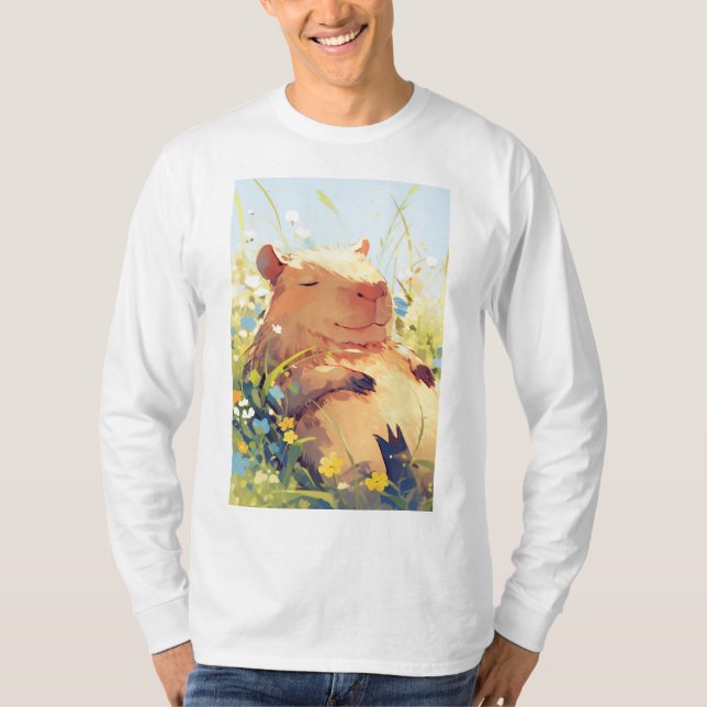 Camiseta Capybara Lazy Days (Frente)