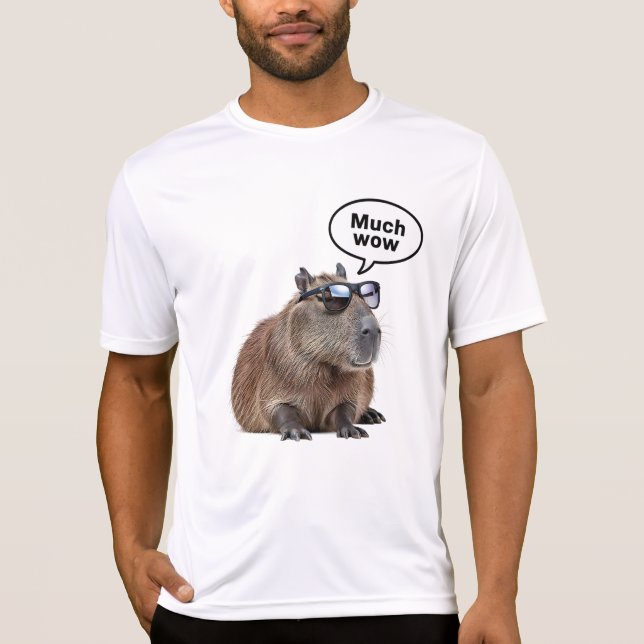 Camiseta Capybara, legal, Foto de Óculos Solares, Capybara, (Frente)