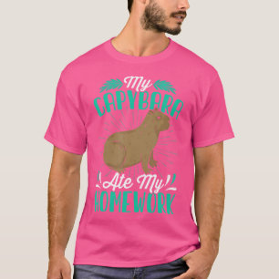Camiseta Capybara Lover Encantada Desculpe Minha Capybara C