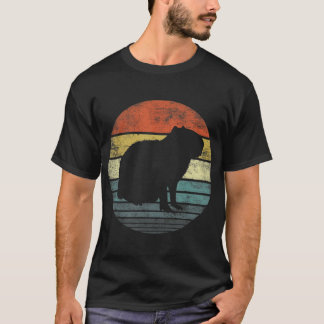 Camiseta Capybara Lover Oferece Retro Zoo Animal