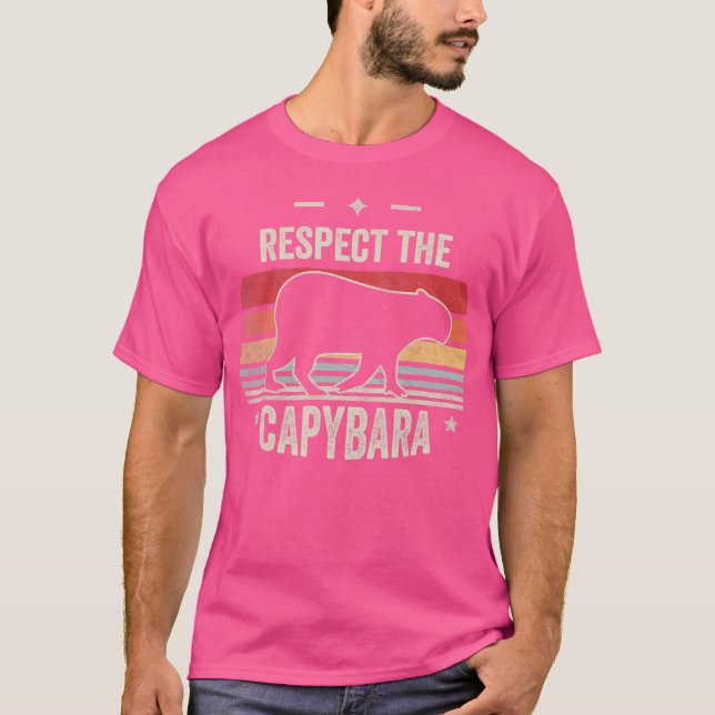 Camiseta Capybara Lover Respeita A Capybara (Frente)