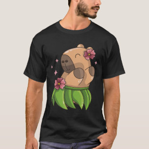 Camiseta Capybara Luau Dancing Hawaii Vacina Roupas Raparig