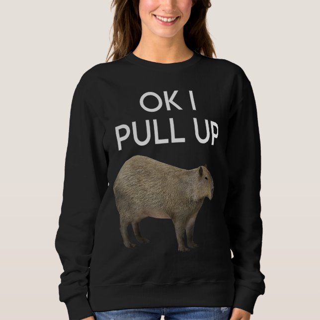 Camiseta Capybara Meme Puxar Animais Roedores Mamíferos (Frente)