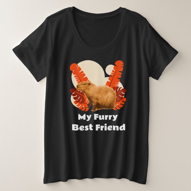 Camiseta Capybara Minha Fúria Melhor Amiga (Frente do Design)