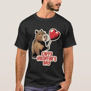 Camiseta Capybara Namorados, Cappy Dia de os namorados, Cap