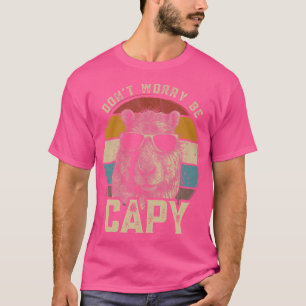 Camiseta Capybara Não Se Preocupe Com Capy Funny Animal Cap