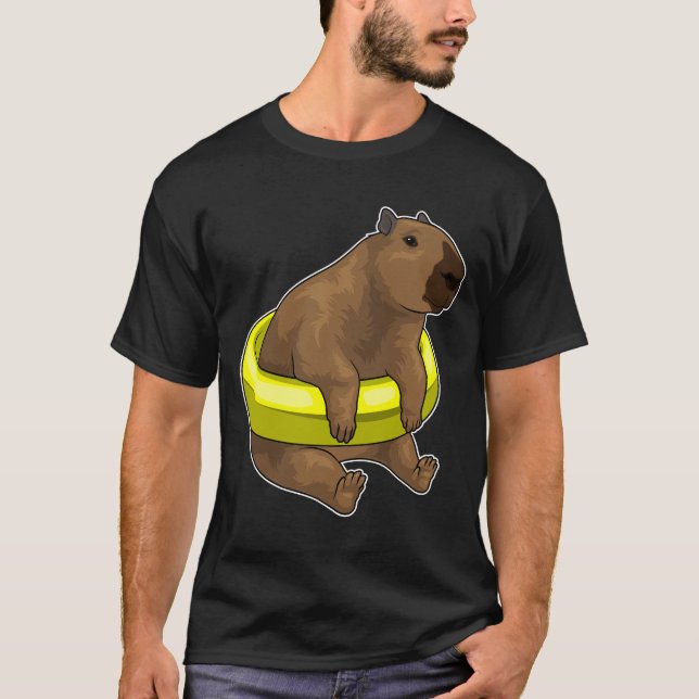 Camiseta Capybara Natação Lifebuoy (Frente)