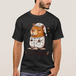 Camiseta Capybara Oficial do Sono Pijamas Nightgown Sleepyb