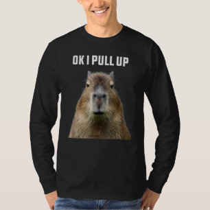 Camiseta Capybara Ok Eu Puxando Pet Animal Bonito Capy Capy