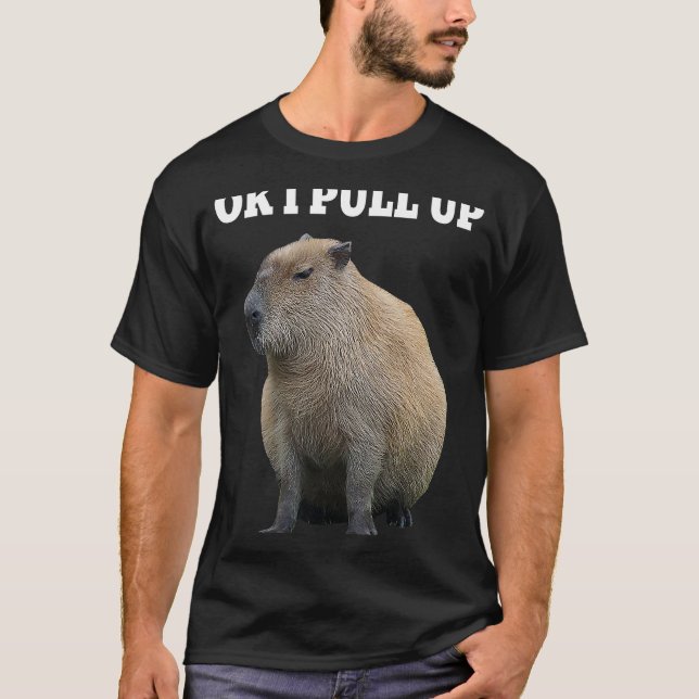 Camiseta Capybara Ok Eu Puxe Capybara Women Men (Frente)