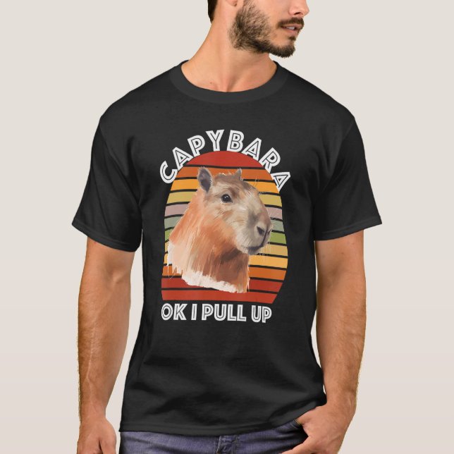Camiseta Capybara Ok Eu Puxo (Frente)