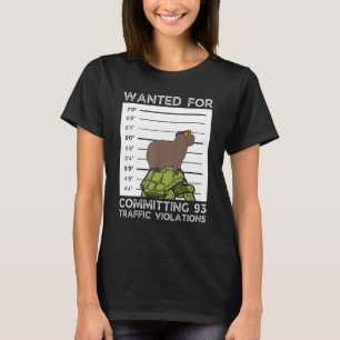 Camiseta Capybara On Tortoise Queria Mugshot