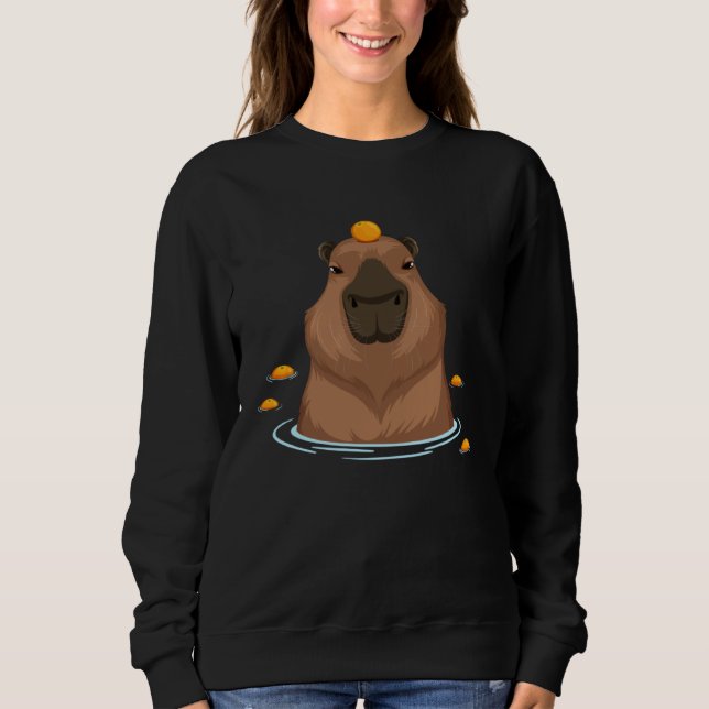 Camiseta Capybara Oranges  Capibara Animal  Cool (Frente)