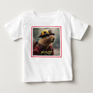 Camiseta "Capybara para o resgate: Bombeiro Extraordinair