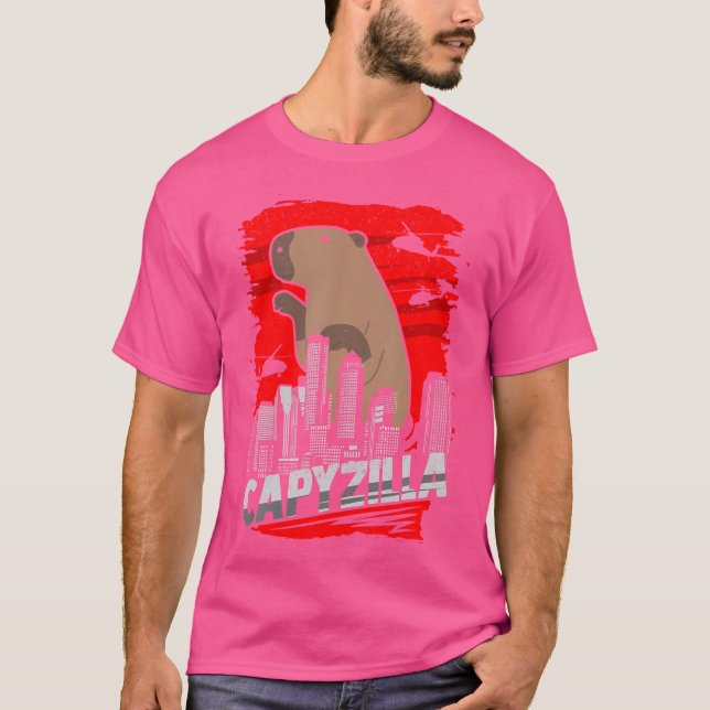 Camiseta Capybara Pet Rodent Capyzilla (Frente)