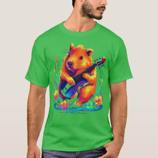 Camiseta Capybara Playing Violin