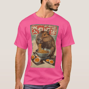 Camiseta Capybara Ramen Japonês