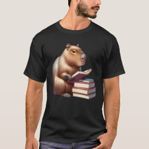 Camiseta Capybara Reading Book Reader Bookworm Capybara